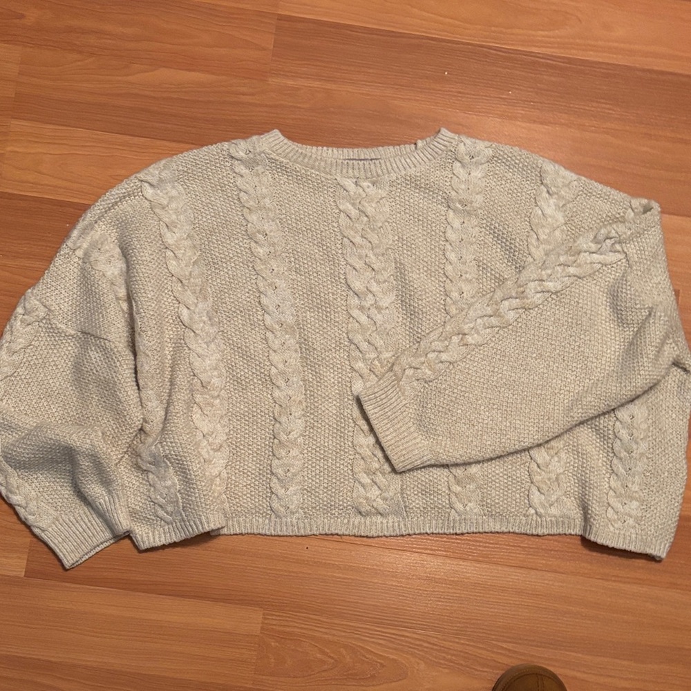 ASOS Cable Knit Sweater - cream